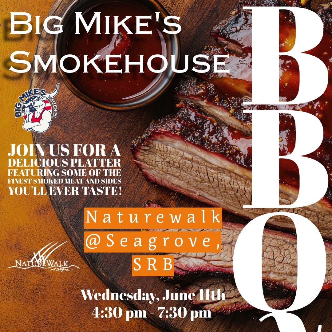 Big Mike's Smokehouse NatureWalk at Seagrove promotional graphic